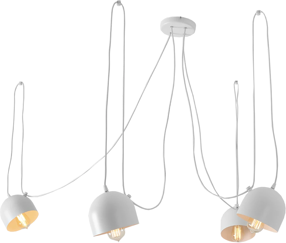 Pakabinamas šviestuvas Customform Pakabinami šviestuvai POPO 4, balti, Ø 15 cm