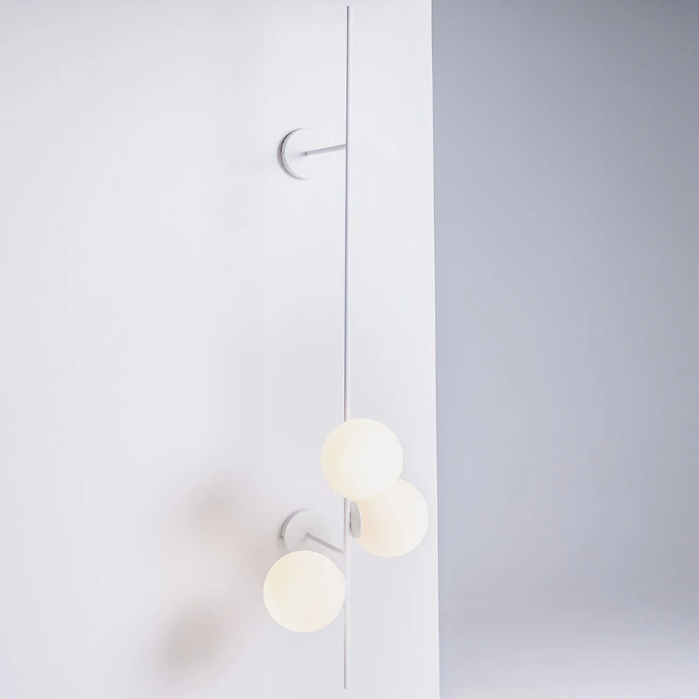 Pakabinamas šviestuvas Customform Sieninė lempa, BOBLER 2connect, 0.5x0.42x1.5 m, Balta