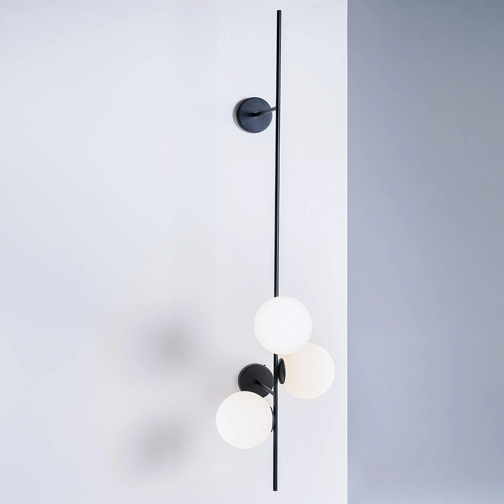Pakabinamas šviestuvas Customform Sieninė lempa, BOBLER 2connect, 0.5x0.42x1.5 m, Juoda