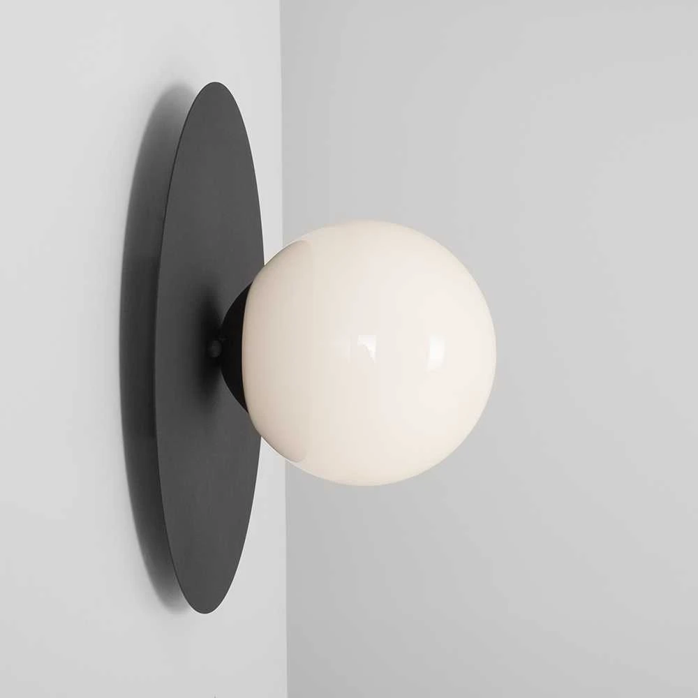 Pakabinamas šviestuvas Customform Sieninis žibintas, SKIVA BALL S, 0.17x0.3 m, Juodas