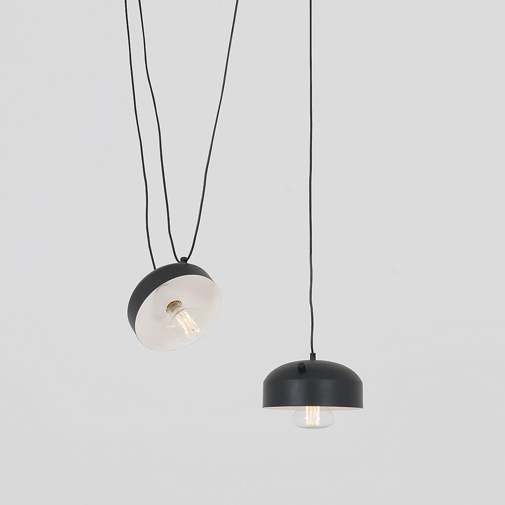 Pakabinamas šviestuvas Customform Sietynas, POPO FLAT L 2, Juoda