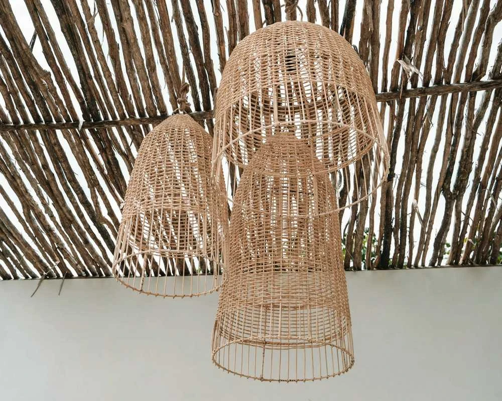 Pakabinamas šviestuvas Bazaar Pendalas, Elba, 0,3x0,3x0,6 m, Natūralus