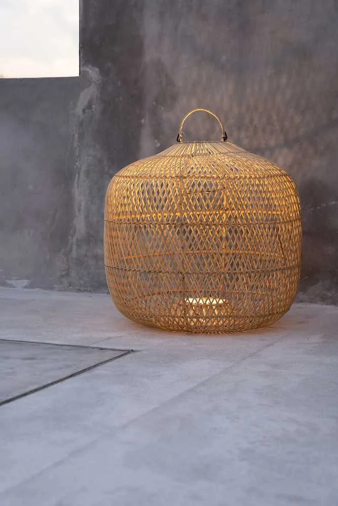 Pakabinamas šviestuvas Bazaar Pendantas, Batu Bolong, 0,48x0,48x0,48 m, Natūralus