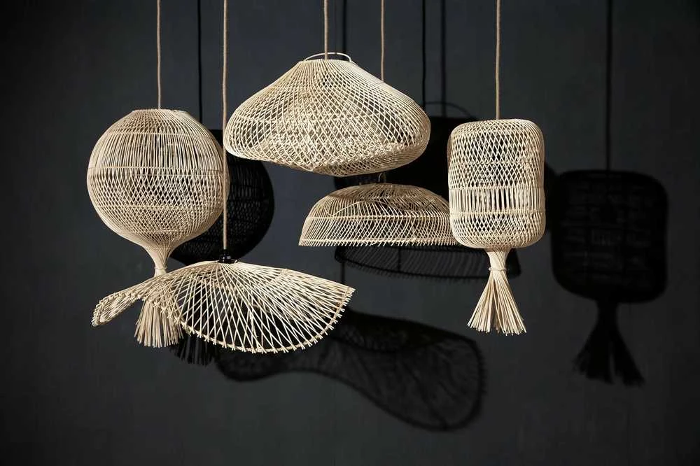 Pakabinamas šviestuvas Bazaar Pendelis, Chapeau, 0,75x0,75x0,2 m, Natūralus