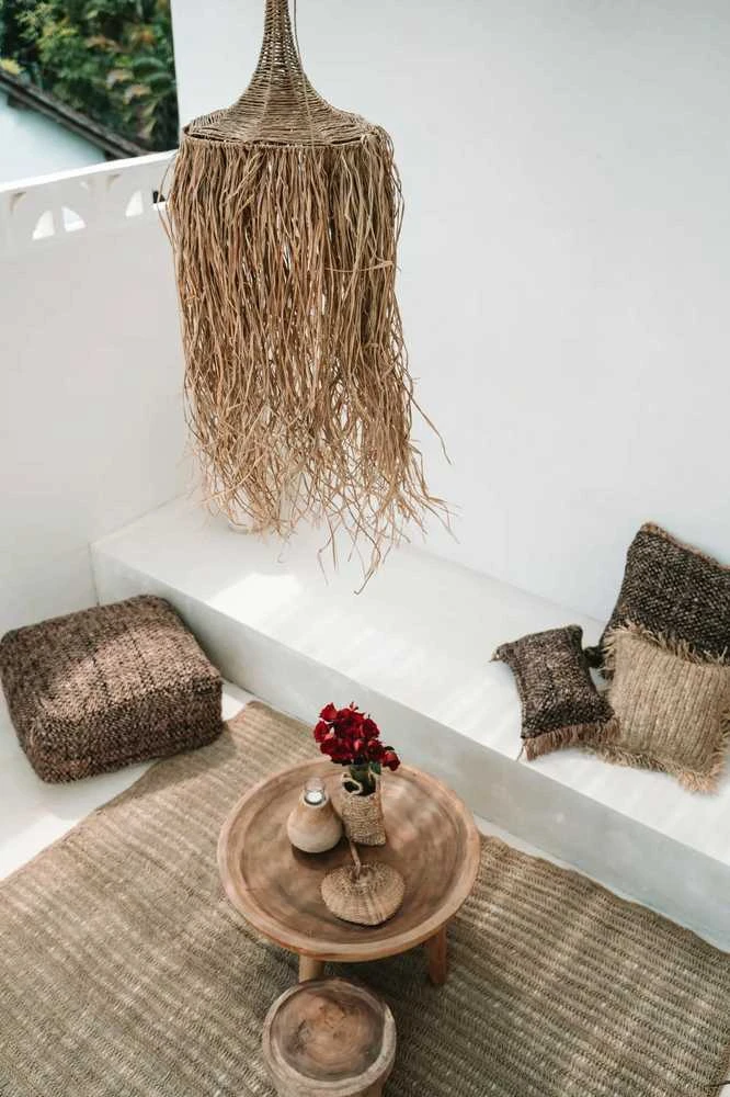 Pakabinamas šviestuvas Bazaar Pendelis, Honolulas, 0,4x0,4x1,5 m, Natūralus