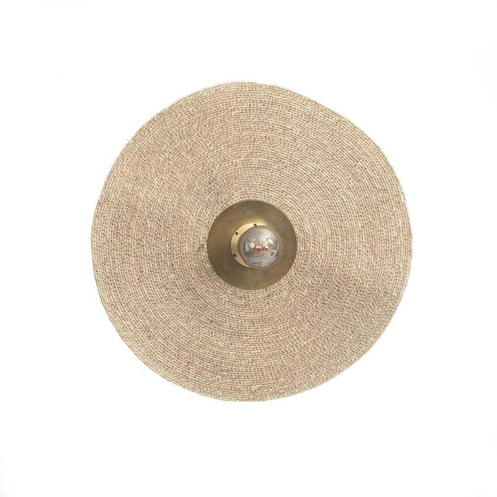 Pakabinamas šviestuvas Bazaar Sieninis šviestuvas, Lets Groove, 0,09x0,46x0,46 m, natūralus laitonas