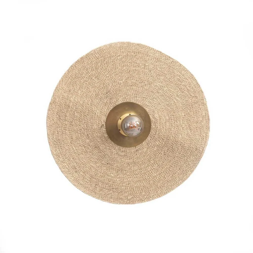 Pakabinamas šviestuvas Bazaar Sieninis šviestuvas, Lets Groove, 0,09x0,46x0,46 m, natūralus laitonas