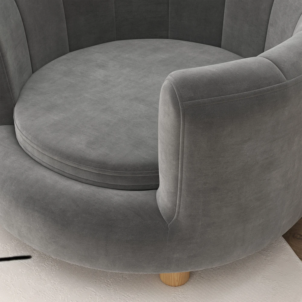 PawHut šunų sofa, plaunamas užvalkalas, guolis su atlošu ir medinėmis kojelėmis, kačių sofa, mažiems šunims iki 4,5kg, pilka