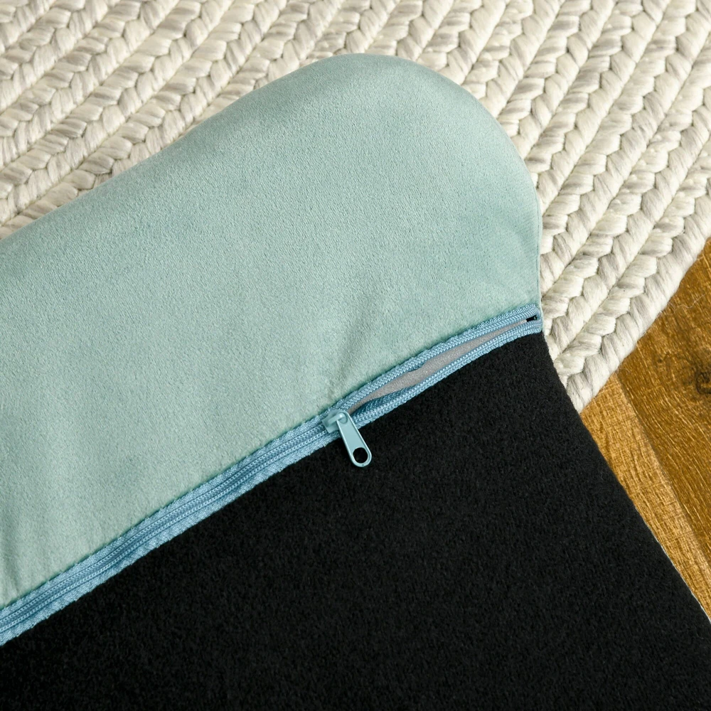 PawHut šunų sofa su atlošu ir medinėmis kojelėmis, minkštas apmušalas, naminių gyvūnų sofa, žalia, 98,5x60,5x35,5 cm
