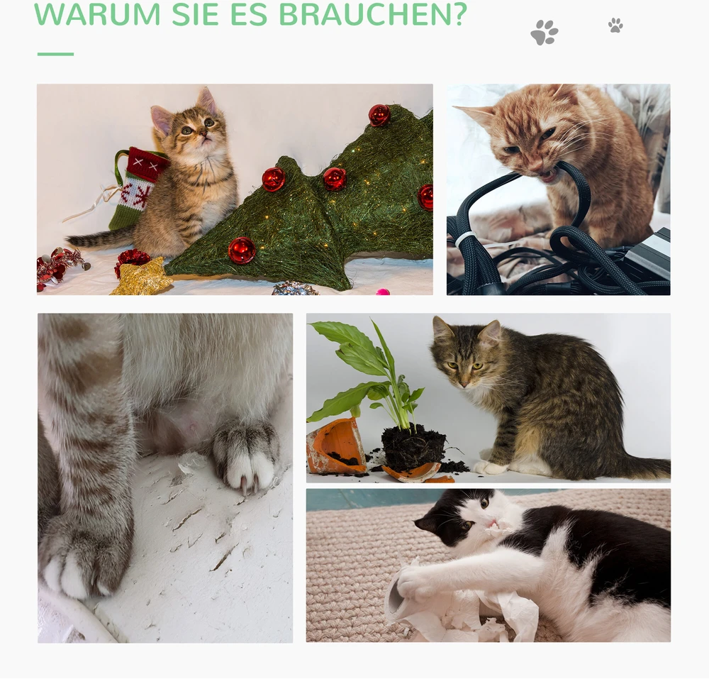 "PawHut" kaktuso dizaino kačių draskyklė, pušies mediena ir sizalio virvė, su mediniu kamuoliuku-žaisliuku, 60 cm, žalia + gamta