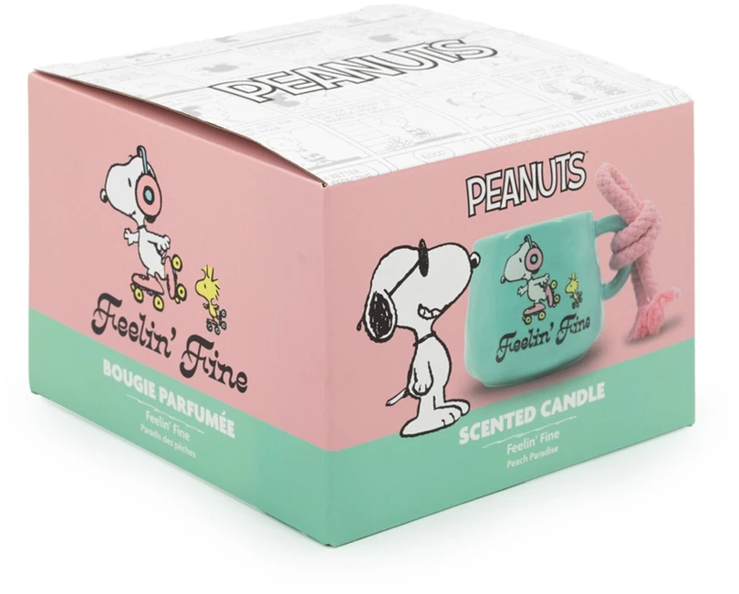 Peanuts Kvapioji žvakė 8x11x11 cm Rožė, stiklas