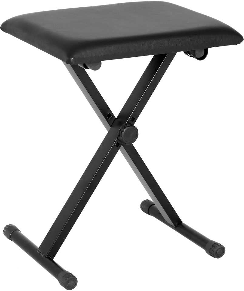 HOMCOM pianino kėdė, pianino suoliukas, reguliuojamo aukščio, sulankstomas, metalas, dirbtinė oda, porolonas, juoda, 39 x 29 x 37-47 cm