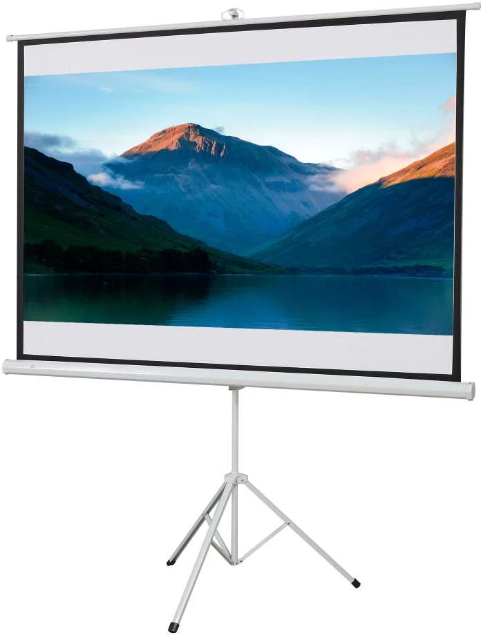 HOMCOM projektoriaus ekranas su stovu, 4:3 projekcijos plotas, 84 colių sulankstomas ekranas 171 x 131 cm, reguliuojamo aukščio ekranas namams, mokyklai, susitikimams