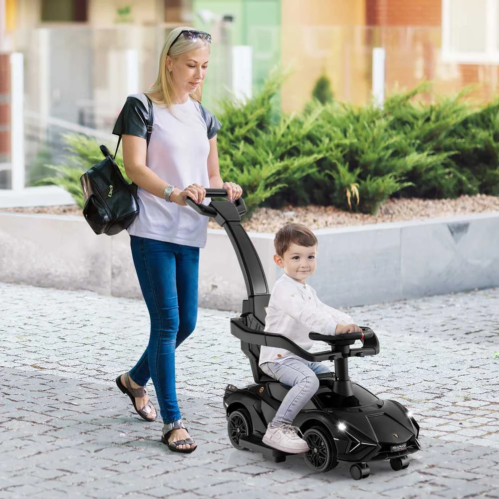 Promotions 3-in-1 vaikštynė su važiuokle, 94x43x83.8 cm, juoda