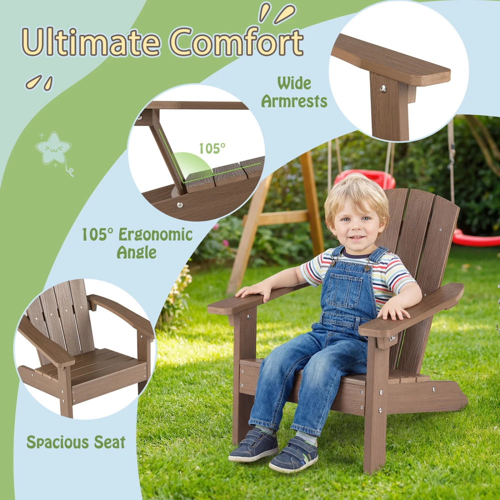 Promotions Adirondack Kėdė 53.3x52.1x63.5 cm Ruda HIPS medžiaga
