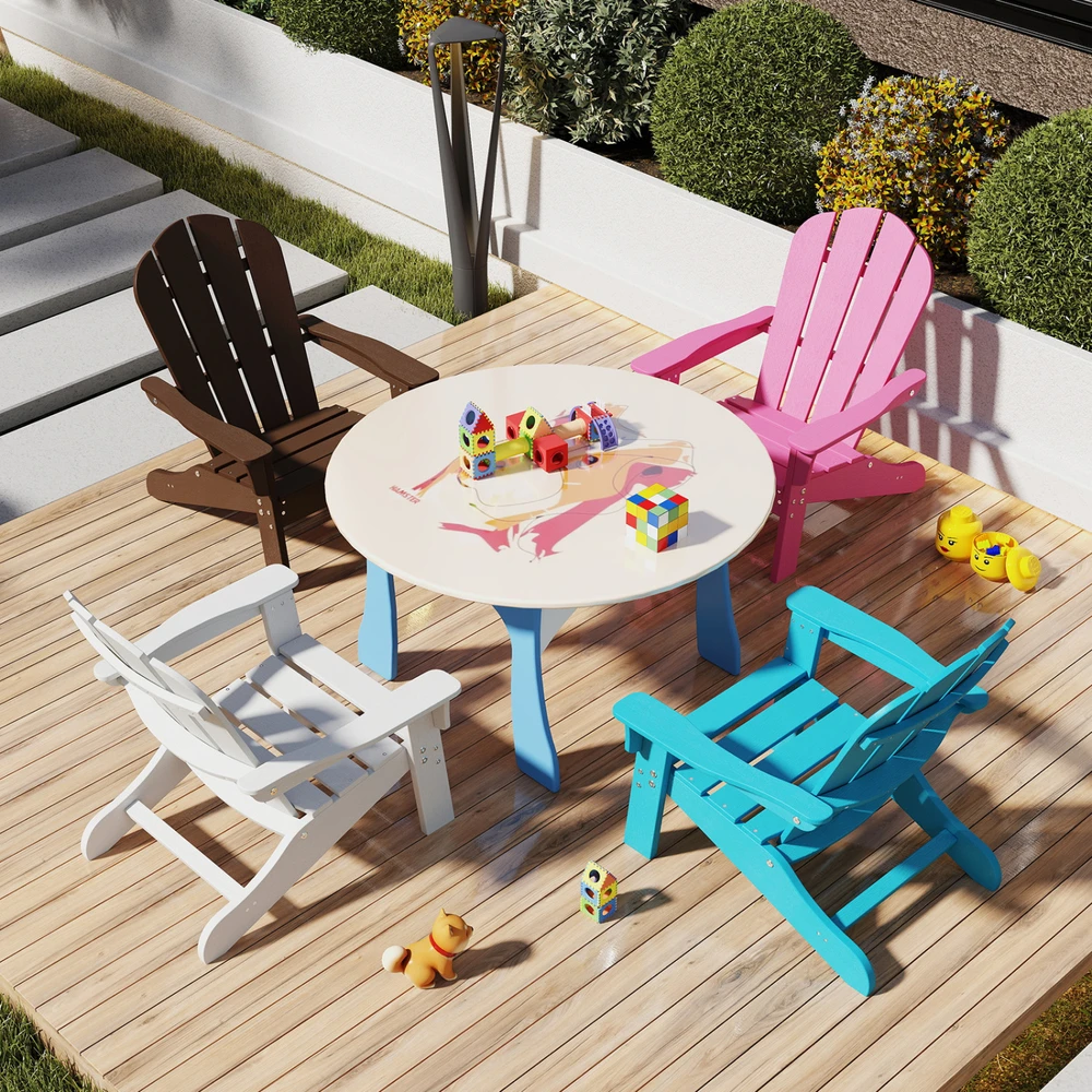 Promotions Adirondack Kėdė 53.3x52.1x63.5 cm Rožinė HIPS Medžiaga