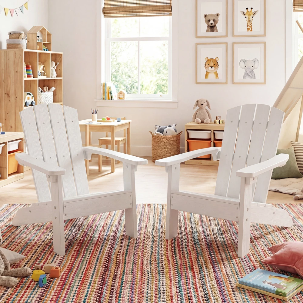 Promotions Adirondack Kėdė 53.3x52.1x63.5 cm Balta HIPS Medžiaga