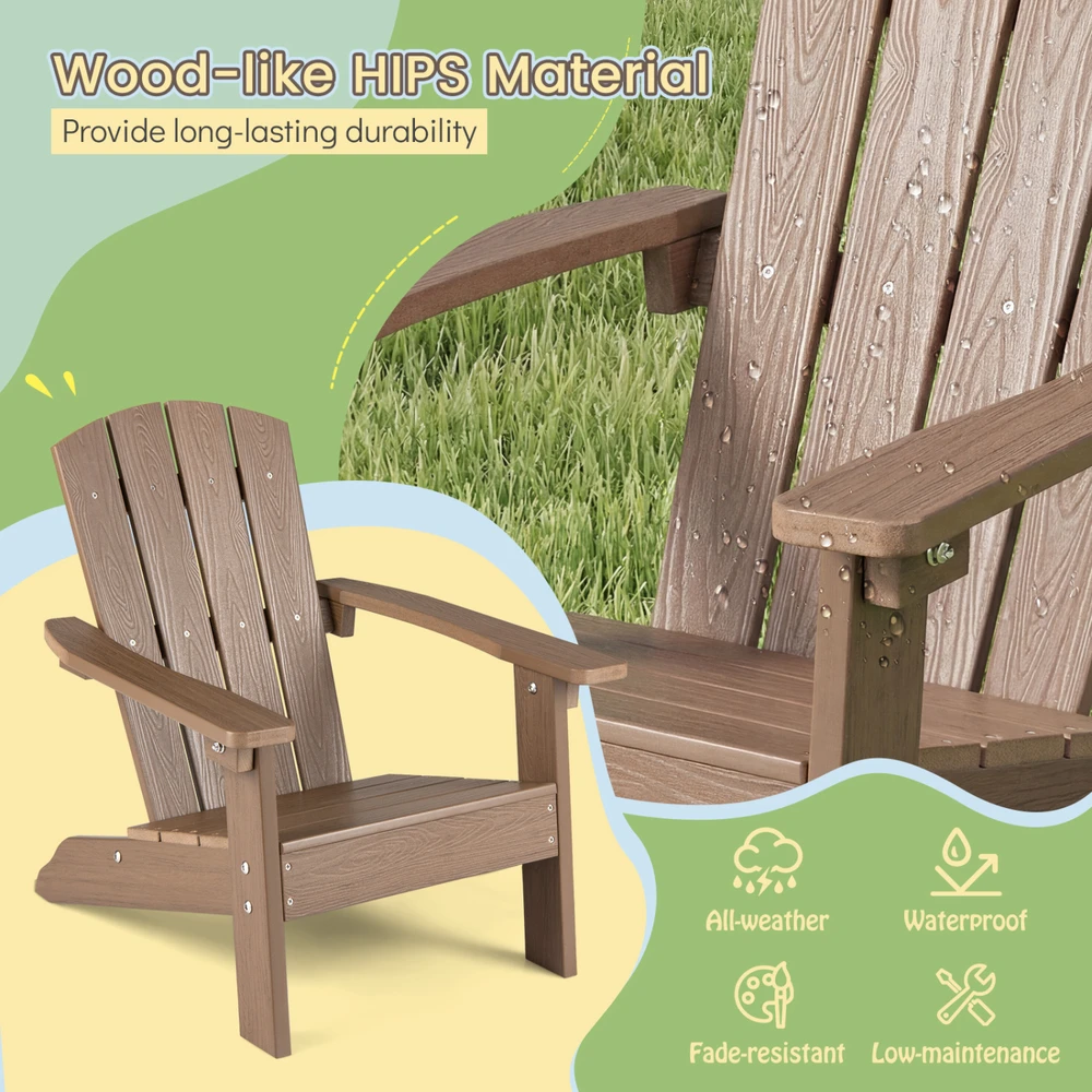 Promotions Adirondack Kėdė 53.3x52.1x63.5 cm Ruda HIPS medžiaga