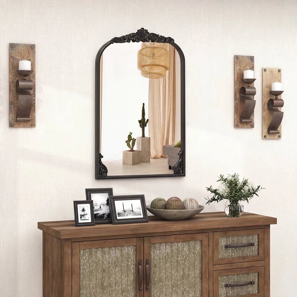 Promotions Arkinis sieninis veidrodis 76x51 cm juodas