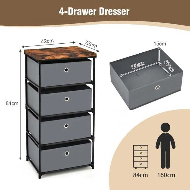 Promotions Audinio komoda, 42x33,5x84,5 cm, pilka