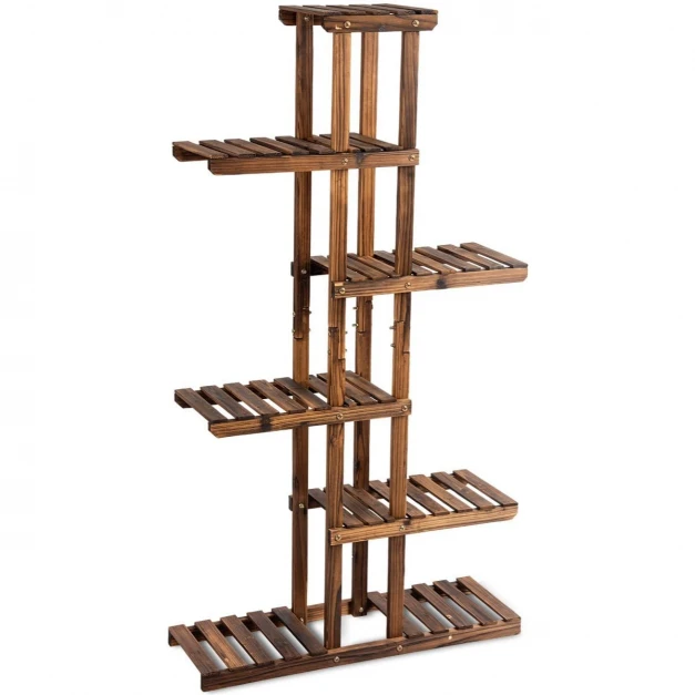 Promotions Augalų stovėtojas 6 aukštų 75x25,4x141 cm eglės mediena