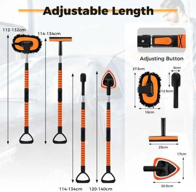 Promotions Automobilio plovimo šepetėlių rinkinys, 112-132 cm, oranžinis