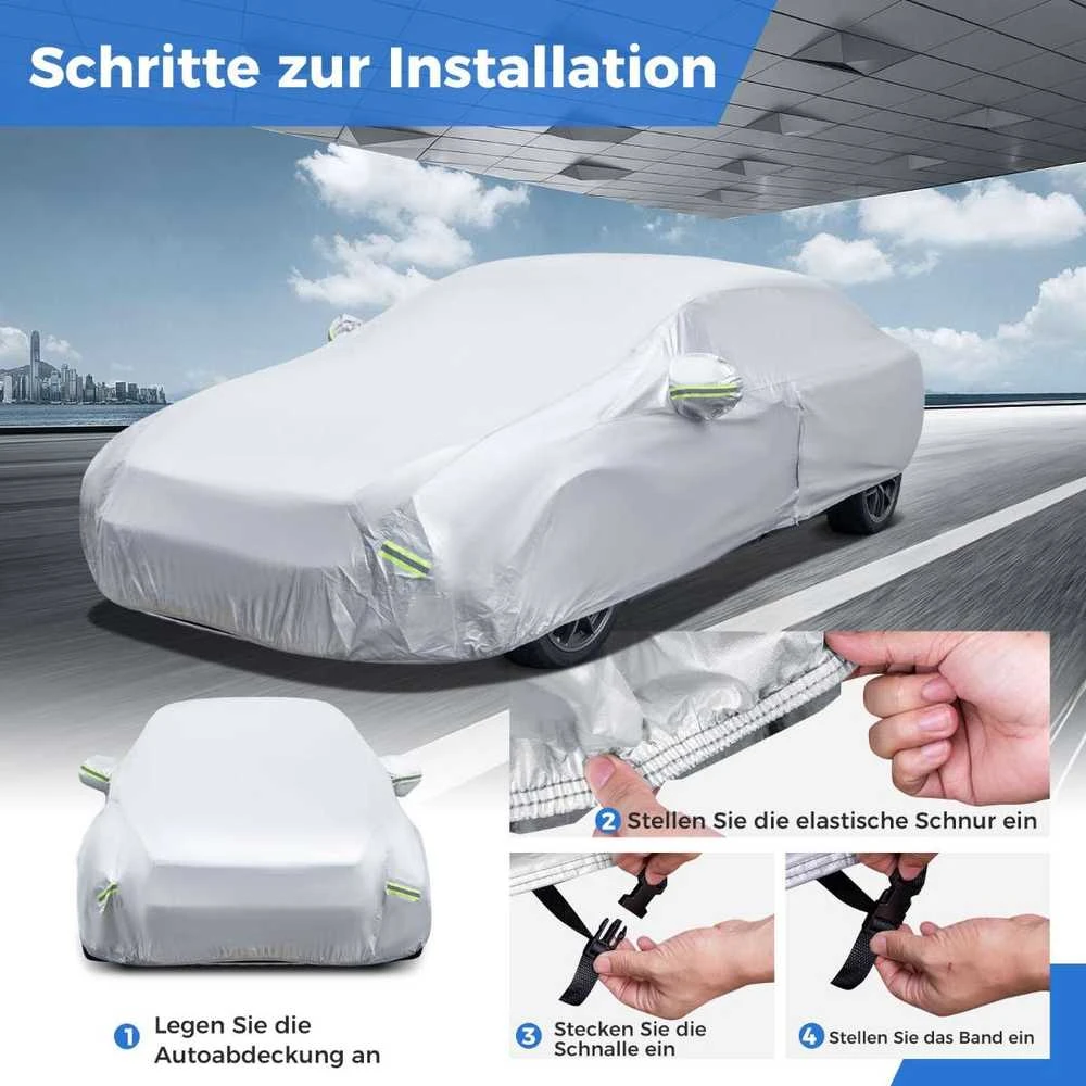 Promotions Automobilio uždangalas, 431x165x119 cm, sidabrinė