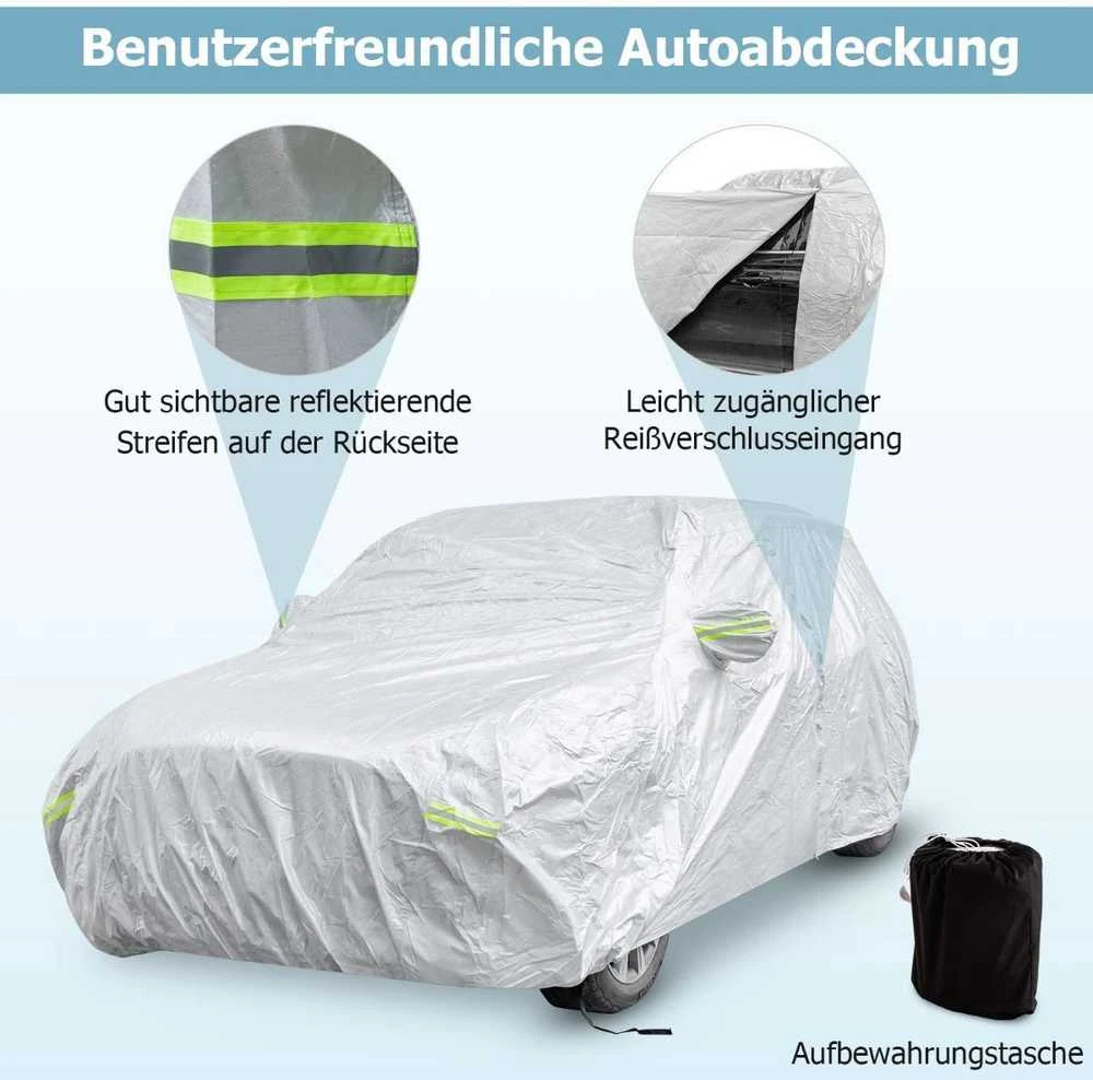 Promotions Automobilio uždangalas, 483x191x153 cm, sidabrinė