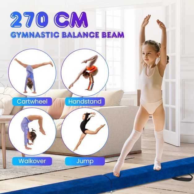 Promotions Gimnastikos pusiausvyros bėglys, 270x10x7.5 cm, violetinis