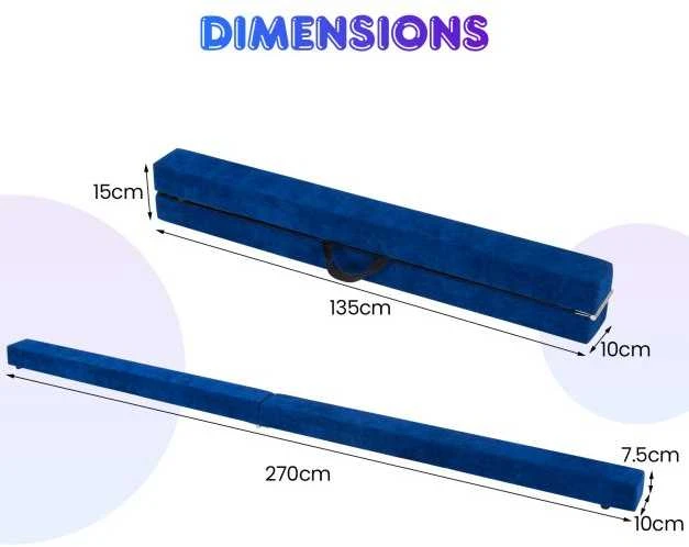 Promotions Gimnastikos pusiausvyros bėglys, 270x10x7.5 cm, violetinis