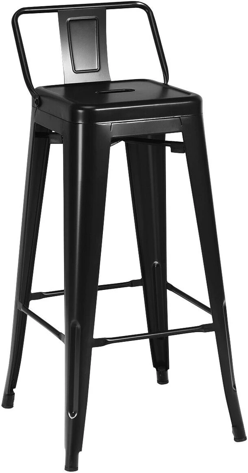 Promotions Baro kėdžių rinkinys, 4 vnt., 43x43x94 cm, juodos spalvos