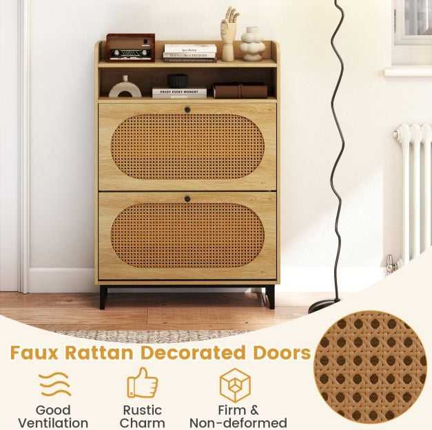 Promotions Batų spintelė, 80x24x115 cm, natūrali