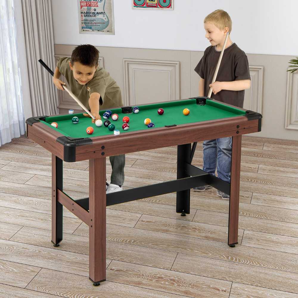 Promotions Biliardo stalas, 122x61x76 cm, Rudas ir Žalias