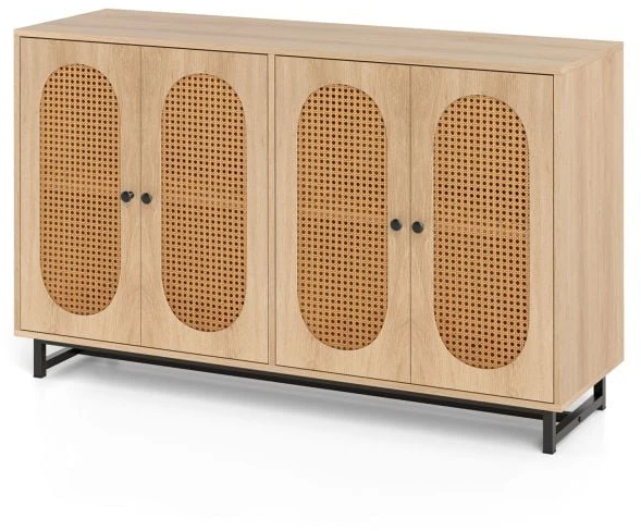 Promotions Bufetinis spintelė, 127x40.6x81.3 cm, natūrali