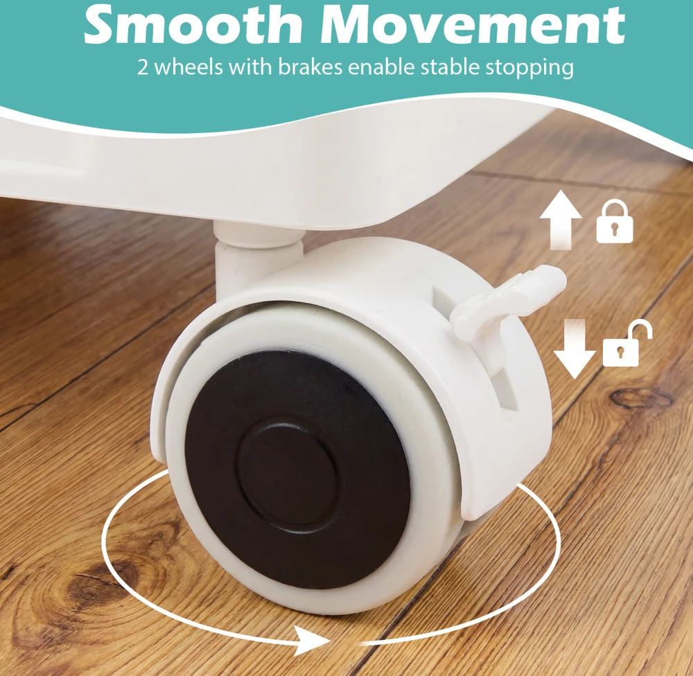 Promotions Dėžutės laikymo organizatorius, 4 lygiai, 41,9x28x71,1 cm, baltas