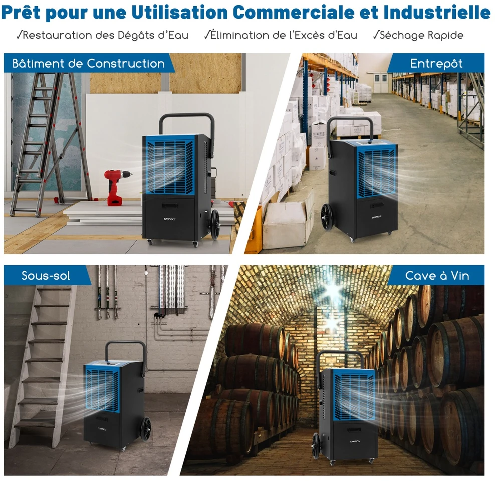 Promotions Drėgmės surinktuvas 66 L/dieną 44x41x81,5 cm mėlynas