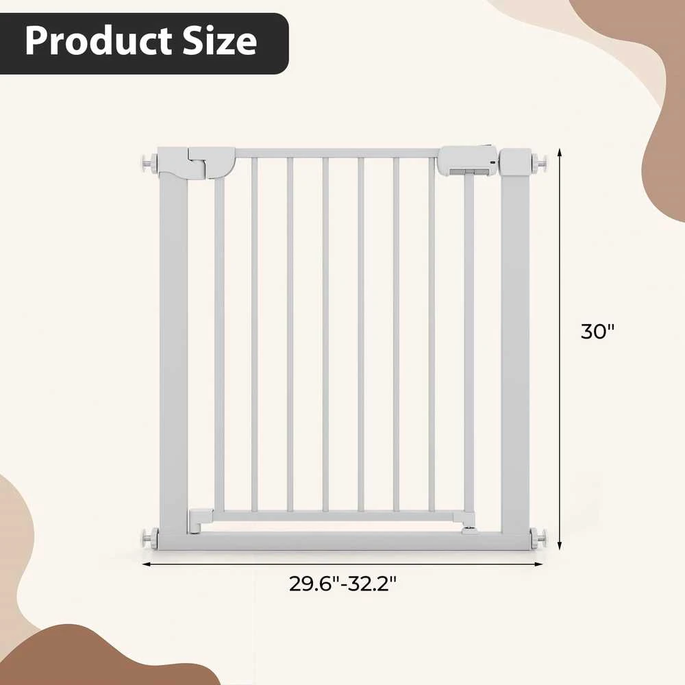 Promotions Durų varteliai, 75x82x76 cm, balta, metalas