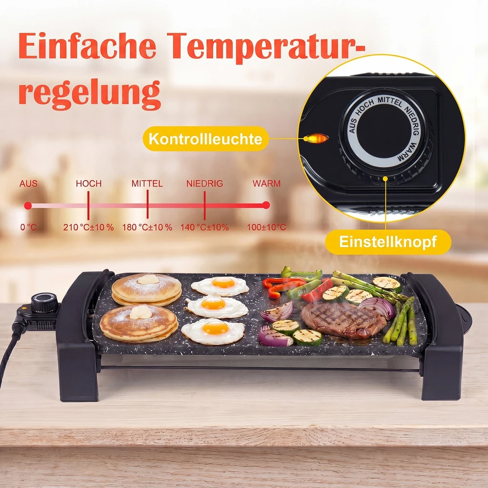 Promotions Elektrinė kepsninė 54x25x8 cm juoda
