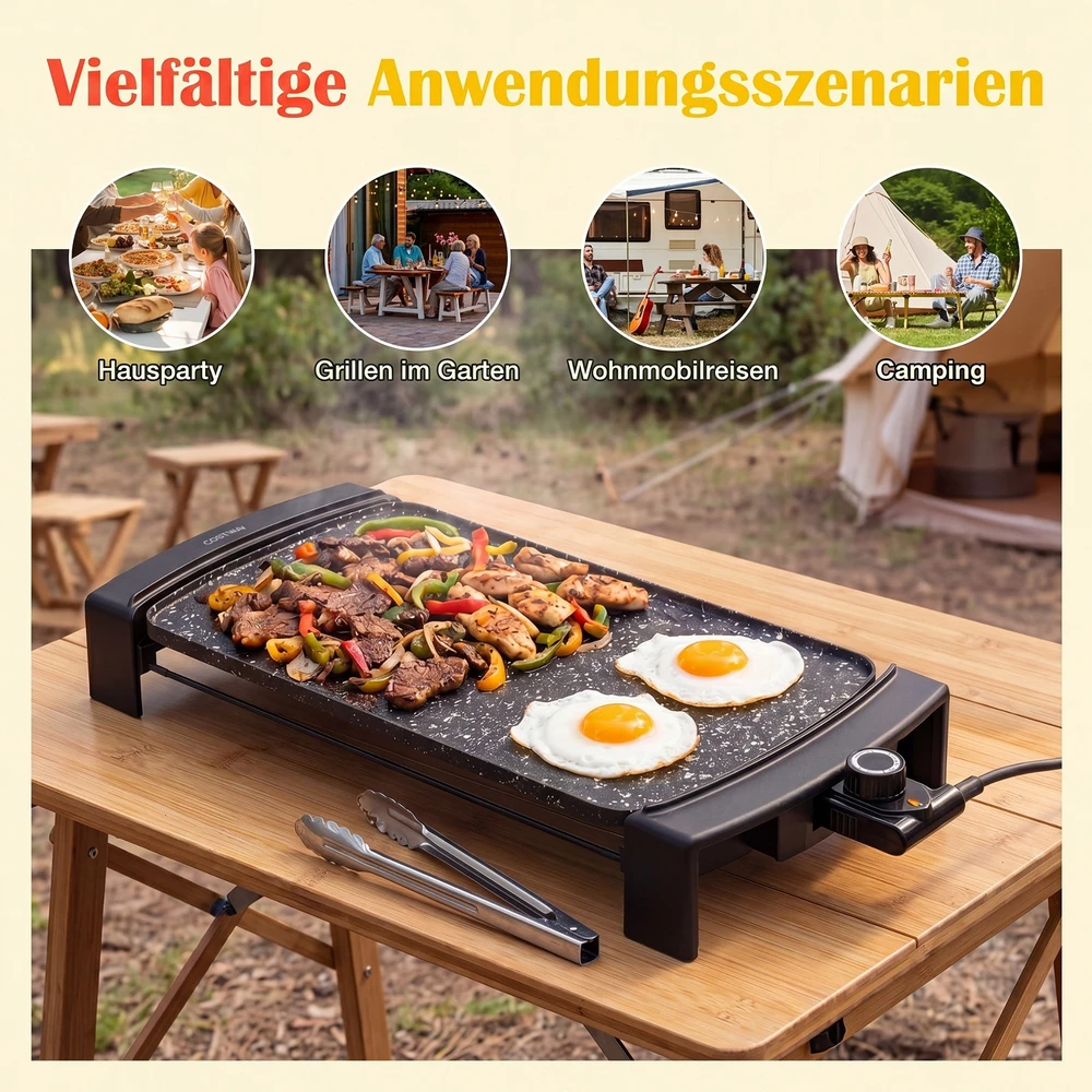 Promotions Elektrinė kepsninė 54x25x8 cm juoda