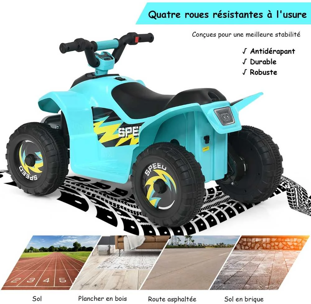 Promotions Elektrinis keturratis vaikams, 4,6 km/h, baterija maitinamas