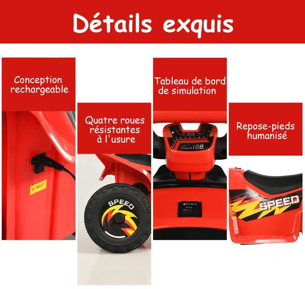 Promotions Elektrinis keturratis vaikams, 4,6 km/h