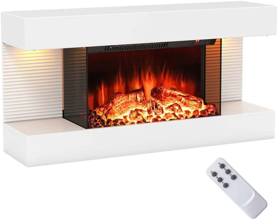 Promotions Elektrinė židinys, 82x20.6x41.8 cm, Balta