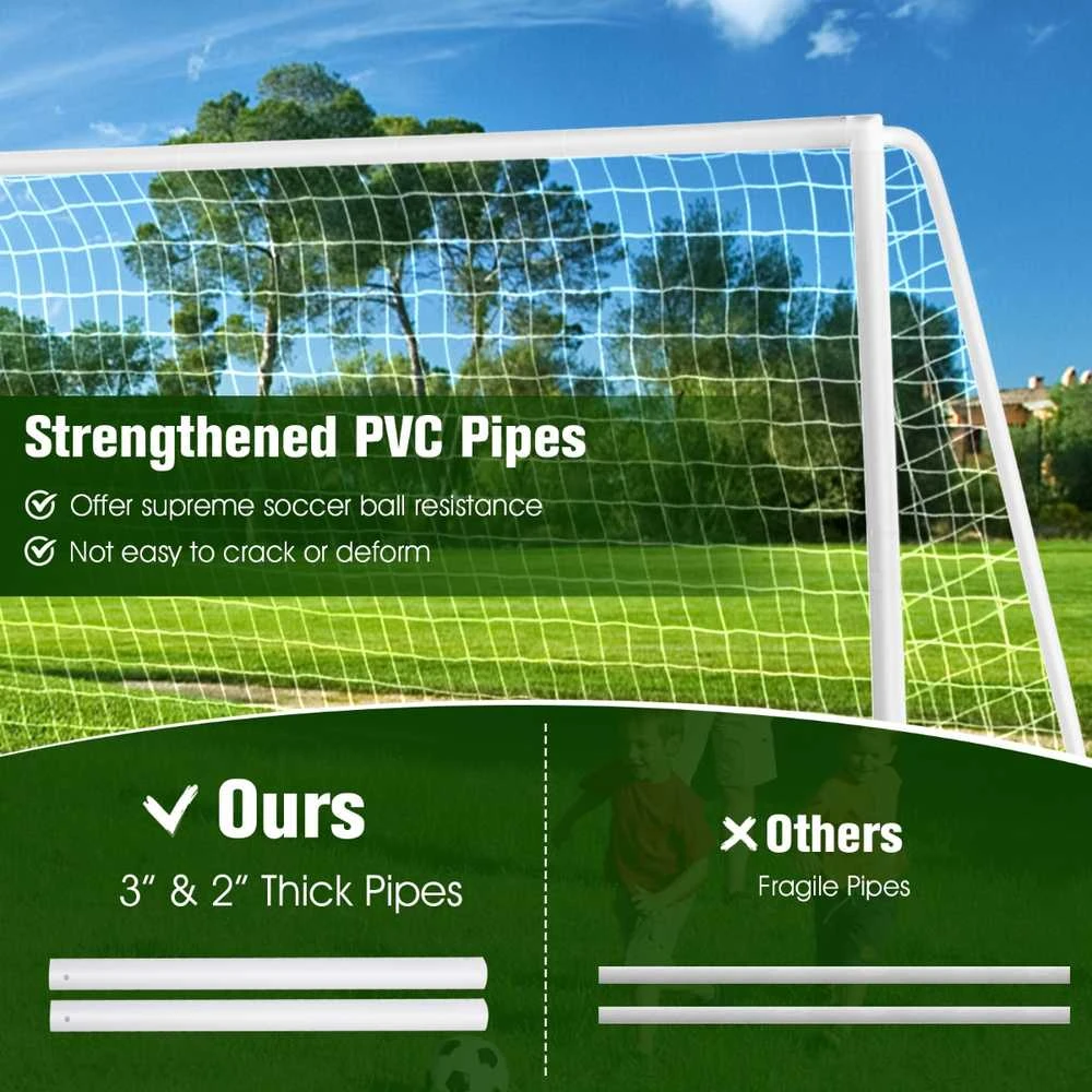 Promotions Futbolo vartai, 365x120x182 cm, Balti