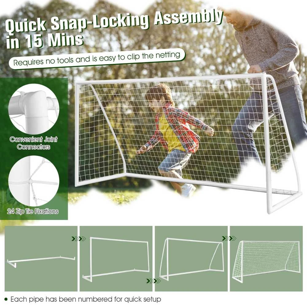 Promotions Futbolo vartai, 365x120x182 cm, Balti