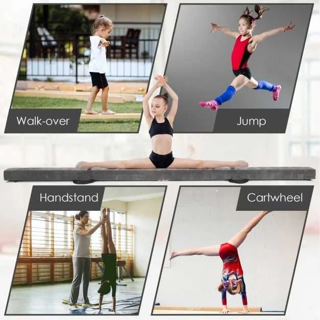 Promotions Gimnastikos balansinė sija, 209.6x10.2x6.4 cm, Ruda
