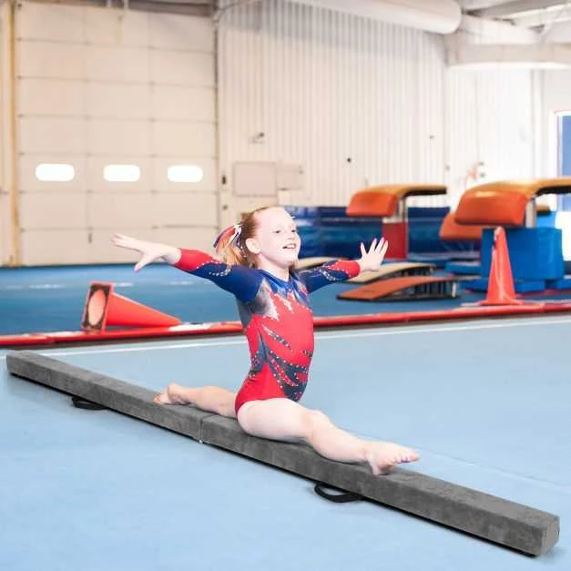 Promotions Gimnastikos balansinė sija, 209.6x10.2x6.4 cm, Ruda