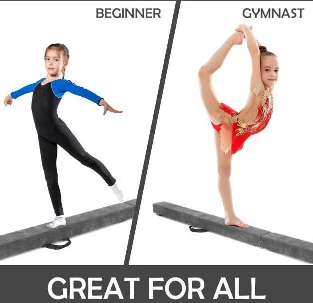 Promotions Gimnastikos balansinė sija, 209.6x10.2x6.4 cm, Ruda
