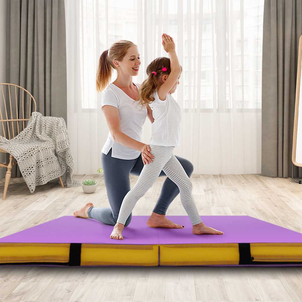 Promotions Gimnastikos kilimėlis, 121,9x121,9x10,2 cm, violetinis