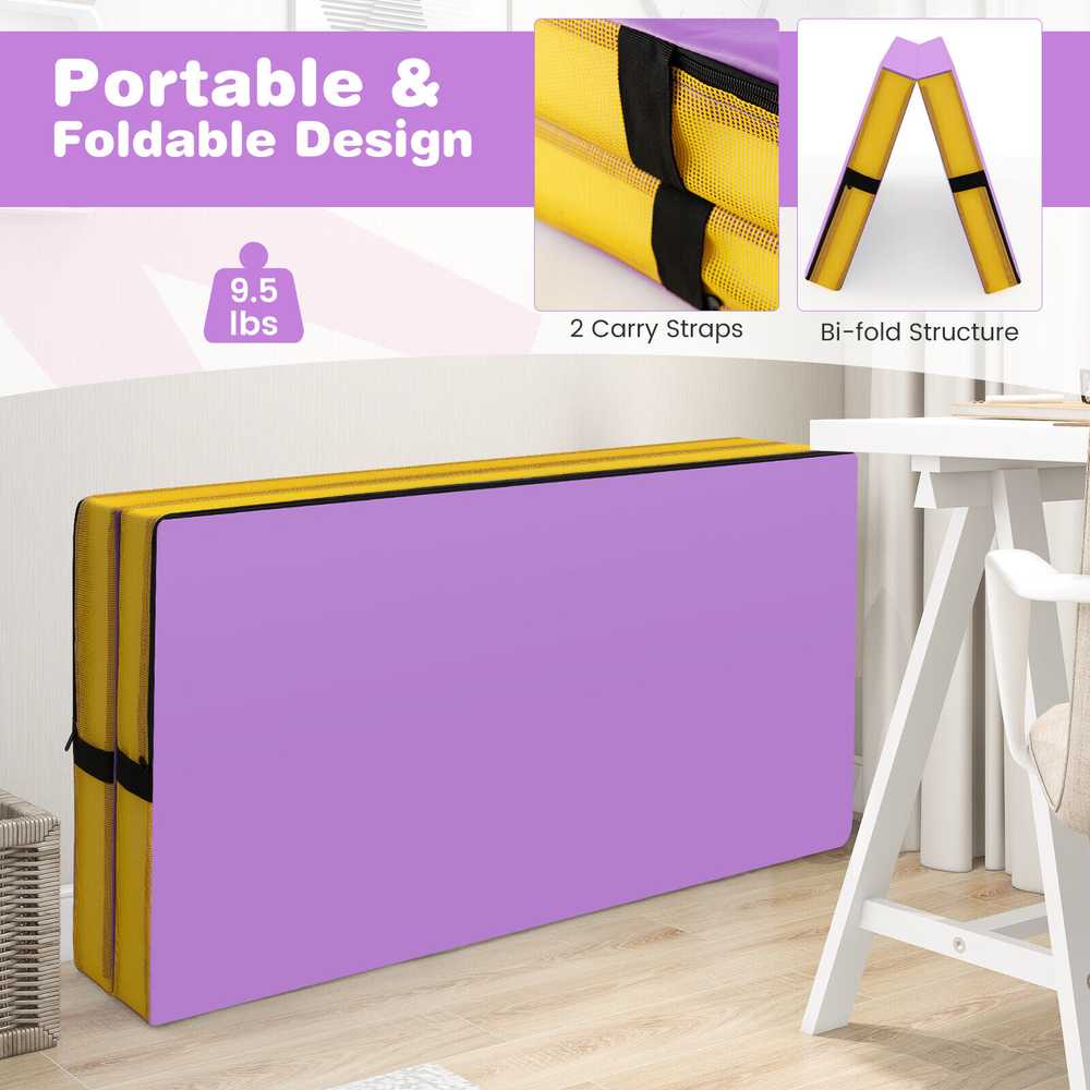 Promotions Gimnastikos kilimėlis, 121,9x121,9x10,2 cm, violetinis