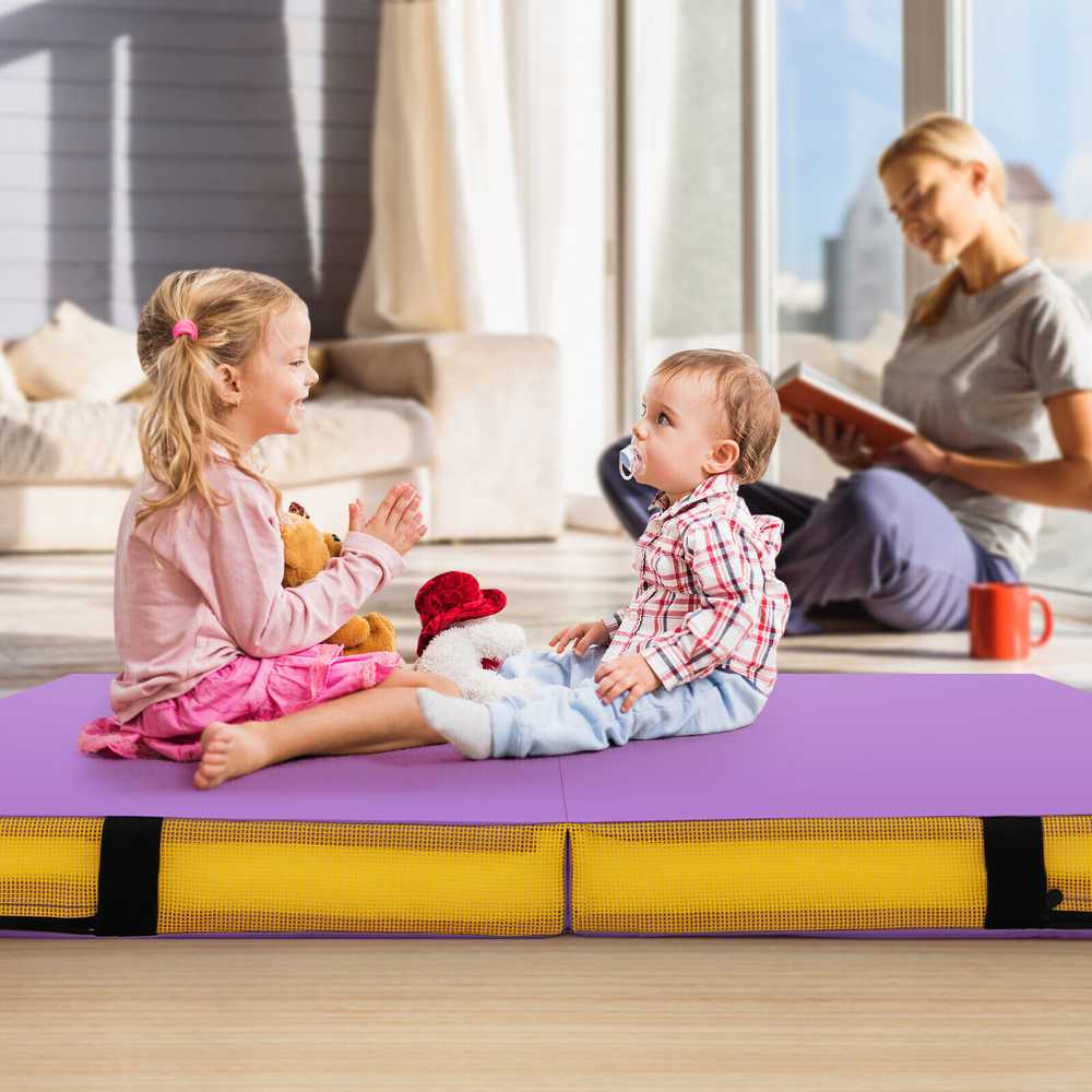 Promotions Gimnastikos kilimėlis, 121,9x121,9x10,2 cm, violetinis